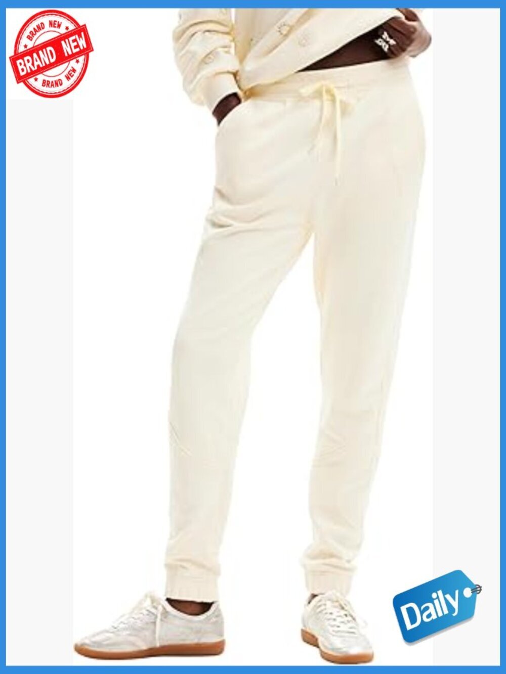 Women's Knit Joggers with Elastic Waist & Pockets